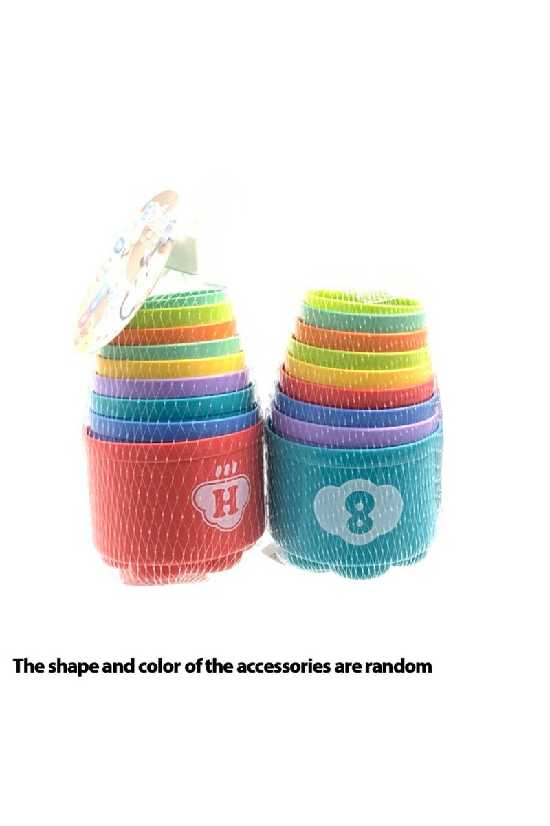 Stacking Cup 1PC hildren's Educational Stacking Cups, Rainbow Tower Children's Toys, Children's Ring