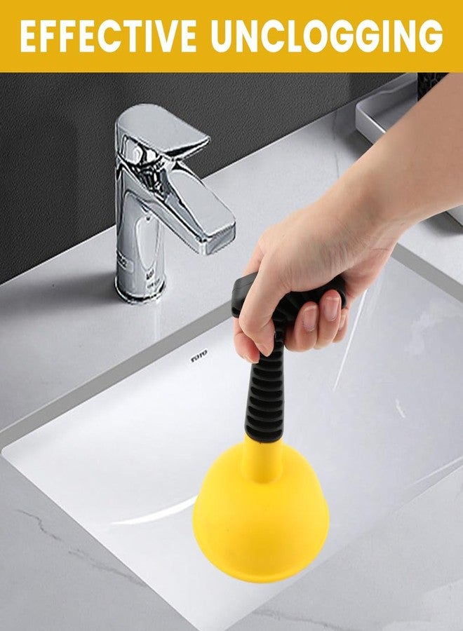 Ranjaner Sink Plunger with Drain Clog Remover, Mini Plunger with Short Handle, Hand Drain Plunger Easy to Use Unclogging Tool for Kitchen Sink,Bathroom Toilet, Shower Tub - Image 5