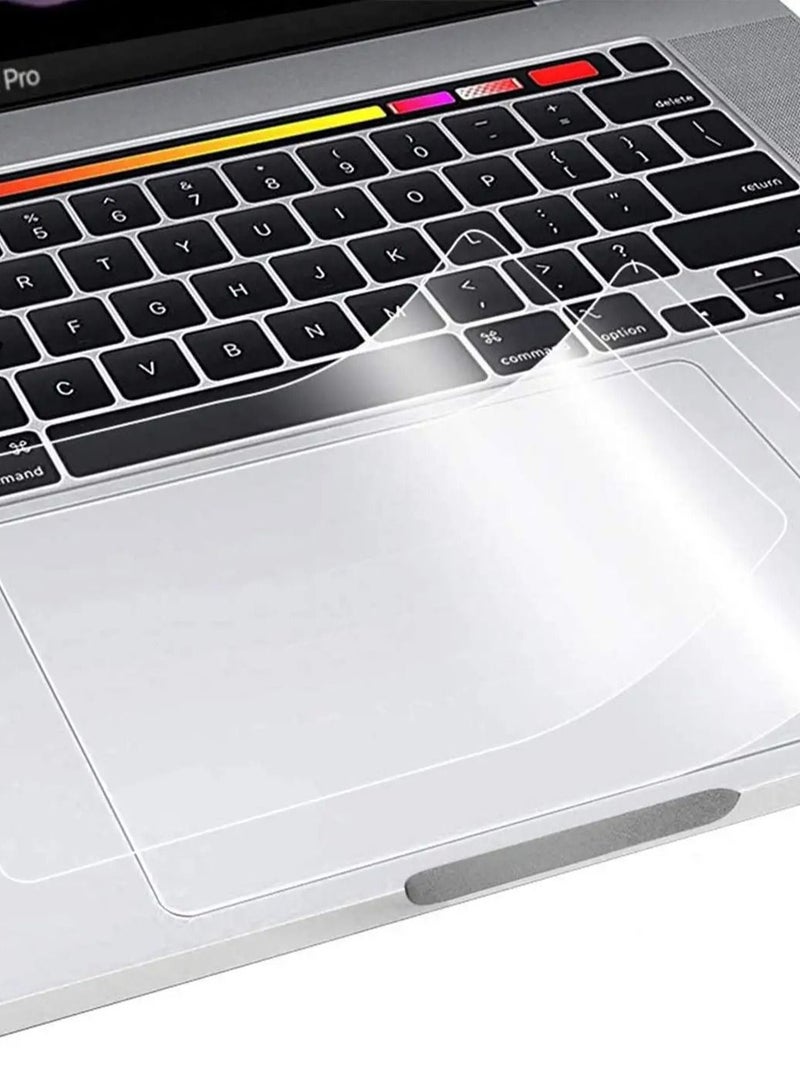 واقي لوحة التتبع متوافق مع جهاز MacBook Pro 2022 2020 مقاس 13 بوصة/13.3 بوصة M2 M1 A2338 A2289 A2251، غطاء لوحة اللمس وطبقة حماية لجهاز كمبيوتر محمول Apple الجديد مع شريط اللمس ومعرف اللمس، عبوتان - Image 1