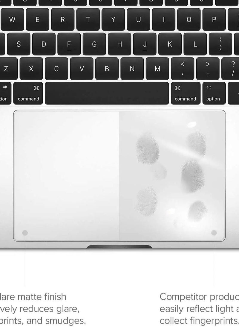 واقي لوحة التتبع متوافق مع جهاز MacBook Pro 2022 2020 مقاس 13 بوصة/13.3 بوصة M2 M1 A2338 A2289 A2251، غطاء لوحة اللمس وطبقة حماية لجهاز كمبيوتر محمول Apple الجديد مع شريط اللمس ومعرف اللمس، عبوتان - Image 3