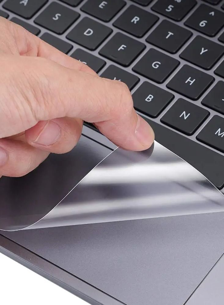 واقي لوحة التتبع متوافق مع جهاز MacBook Pro 2022 2020 مقاس 13 بوصة/13.3 بوصة M2 M1 A2338 A2289 A2251، غطاء لوحة اللمس وطبقة حماية لجهاز كمبيوتر محمول Apple الجديد مع شريط اللمس ومعرف اللمس، عبوتان - Image 2