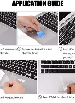 Generic Trackpad Protector Compatible with 2022 2020 MacBook Pro 13 inch/13.3"M2 M1 A2338 A2289 A2251,Touch Pad Cover & Protective Film Skin for New Apple Laptop with Touch Bar&Touch ID,2 Packs  - Image 5