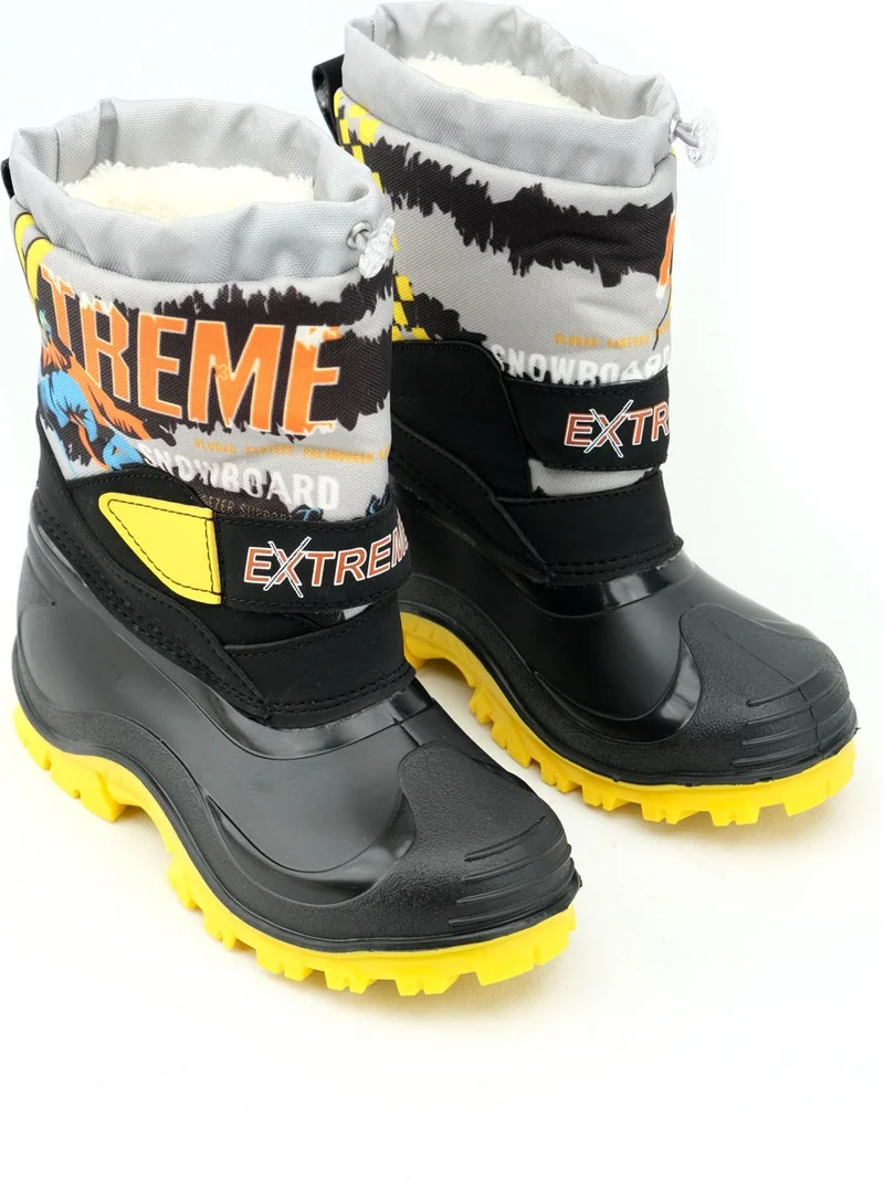 جيزر Gezer Winter Boy's Extreme Plush Inside Adjustable Velcro Waterproof Snow Boots