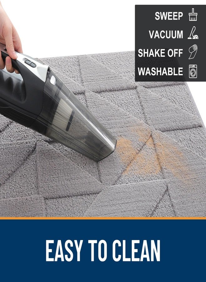 OLANLY Door Mats Indoor, Non-Slip, Absorbent, Dirt Resist, Entrance Washable Mat, Low-Profile Inside Entry Doormat for Entryway (32x20 inches, Grey) - Image 5