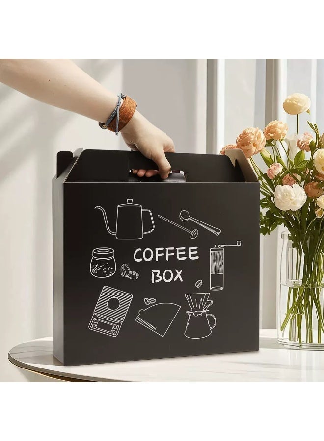 ROOMTONE Manual Coffee Grinder Set, Food-Grade Stainless Steel Coffee Bean Heptagonal Conical Burr Grinder, High-Precision Double-Bearing Positioning, Black - Image 5