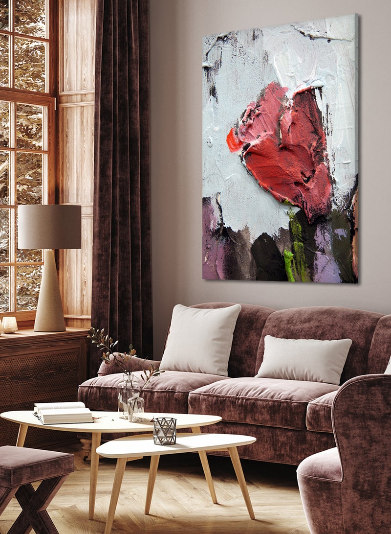 LOWHA Canvas Wall Art Stretched Over Wooden Frame with Colourful Pattern Painting - Image 1