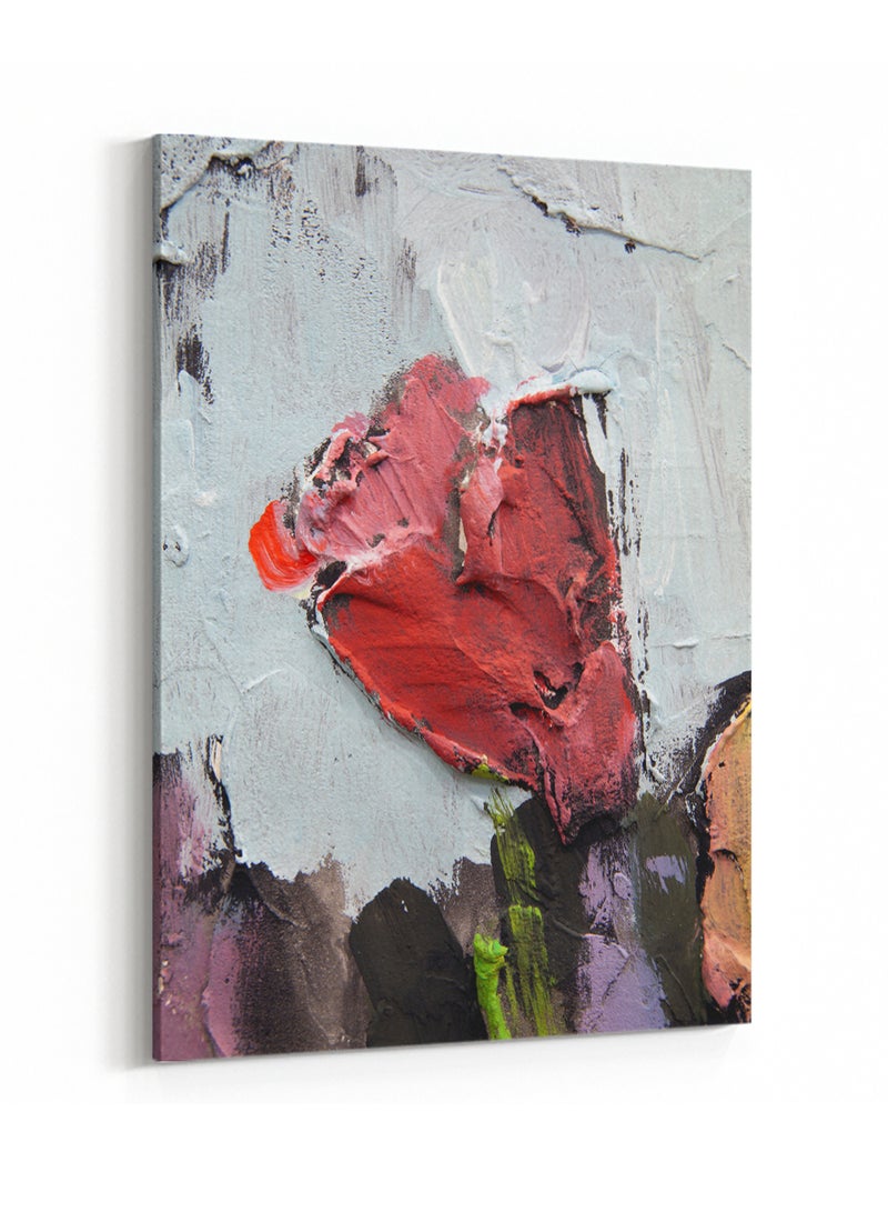 LOWHA Canvas Wall Art Stretched Over Wooden Frame with Colourful Pattern Painting - Image 4