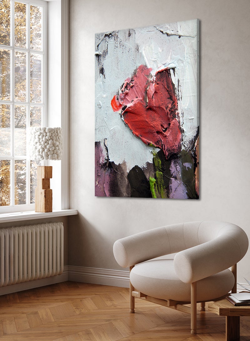 LOWHA Canvas Wall Art Stretched Over Wooden Frame with Colourful Pattern Painting - Image 2