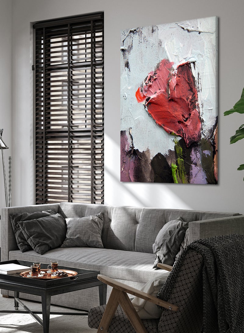 LOWHA Canvas Wall Art Stretched Over Wooden Frame with Colourful Pattern Painting - Image 3