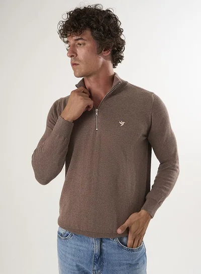 FELIX HARDY Half-Zip Knit Sweater