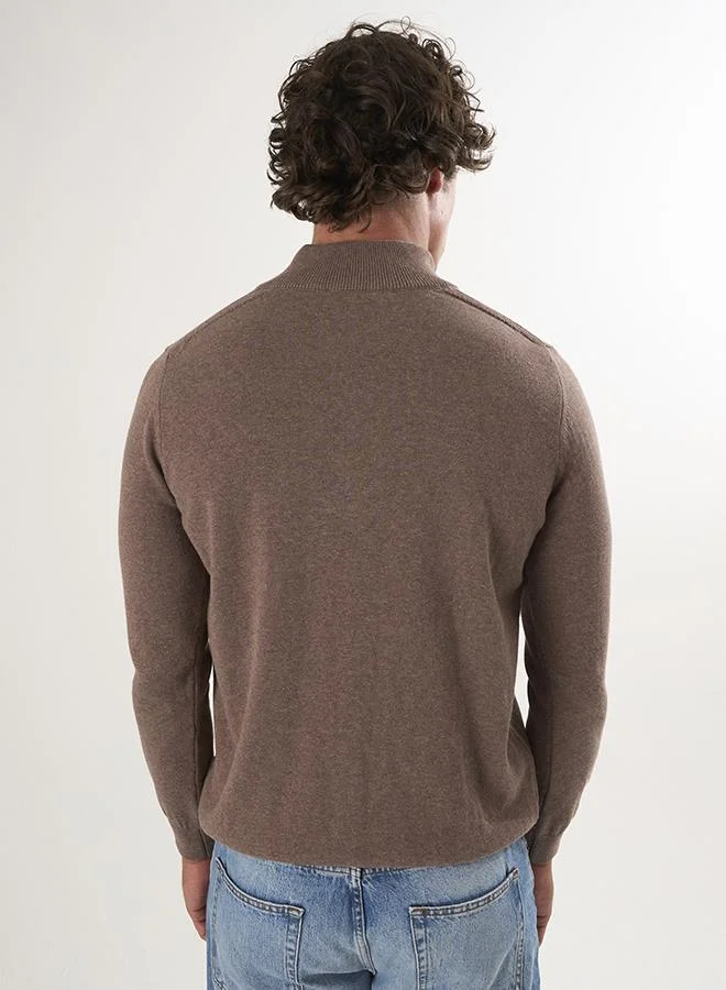 FELIX HARDY Half-Zip Knit Sweater