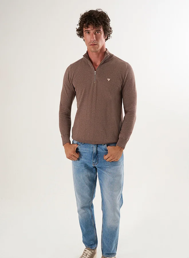 FELIX HARDY Half-Zip Knit Sweater