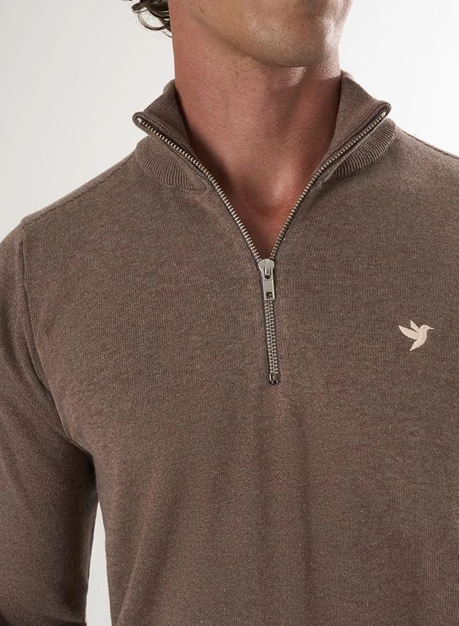 FELIX HARDY Half-Zip Knit Sweater