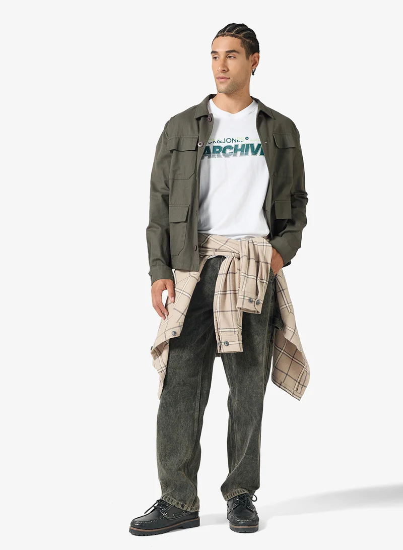 JACK & JONES  Crew Neck Relaxed Fit T-Shirt for Men | Best Price UAE