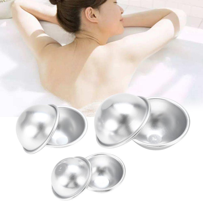 Ymiko Professional Bath Bomb Moulds, DIY Bath Bomb Fizzy Crafting Tools for Bath Bombs Handmade Aluminium Alloy Bath Bomb Molds (#7) - Image 4
