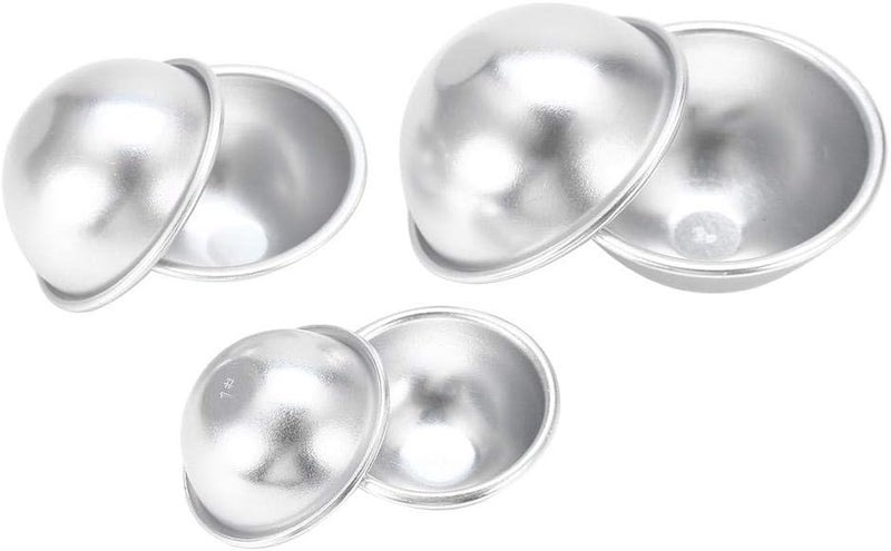 Ymiko Professional Bath Bomb Moulds, DIY Bath Bomb Fizzy Crafting Tools for Bath Bombs Handmade Aluminium Alloy Bath Bomb Molds (#7) - Image 1