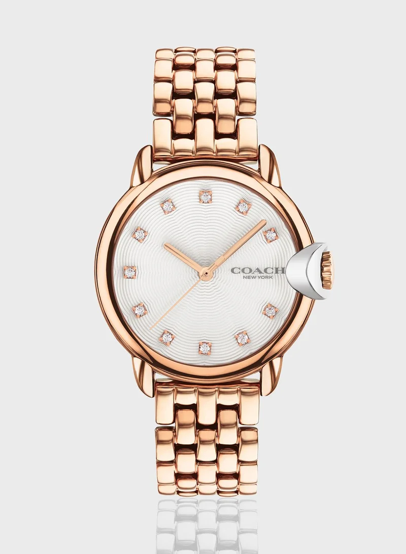 COACH Arden Round Analog Watch