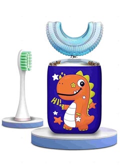 ORiTi Kids Electric Toothbrush U Shape Dinosaur Ultrasonic Automatic Toothbrush  - Image 1