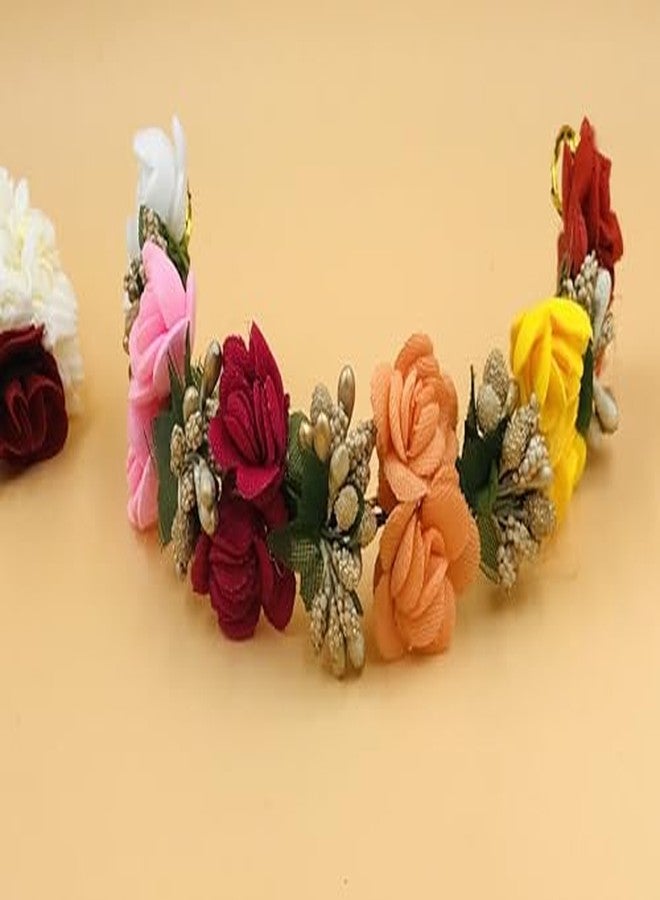 Arooman™ Full Juda Bun Hair Flower Gajra and gajra Combo for Wedding and Party (MultiColor) - Image 5