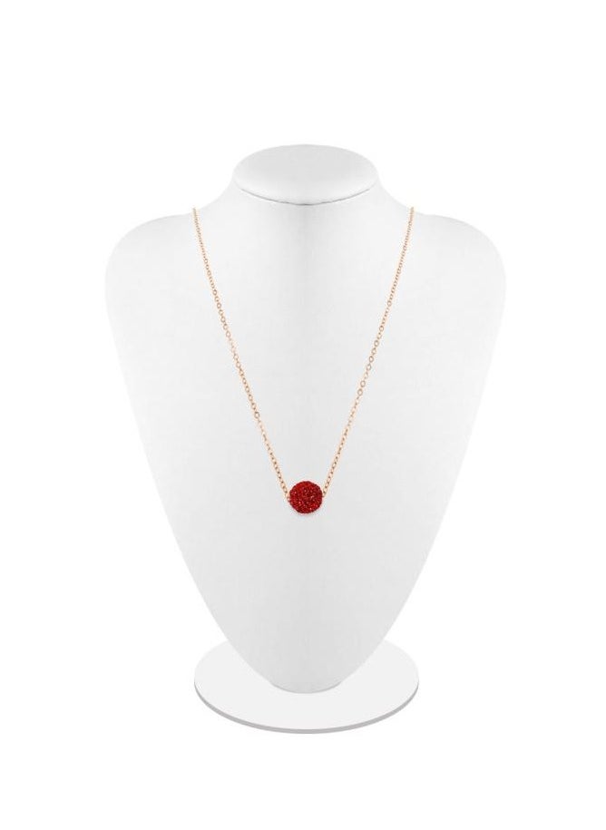Alissa Stainless Steel Necklaces with Round Crystal Ball Pendant  - Image 3