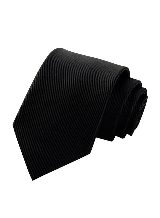 HOOTO 1pcs Men's Ties Solid Color Formal Mens Neckties 6cm for Business tie(black) - Image 5