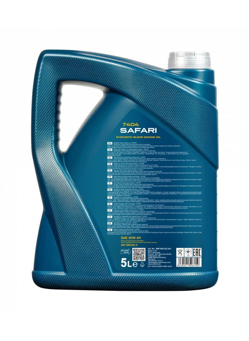 MANNOL Mannol Safari 20W50 Engine Oil 5L  - Image 2