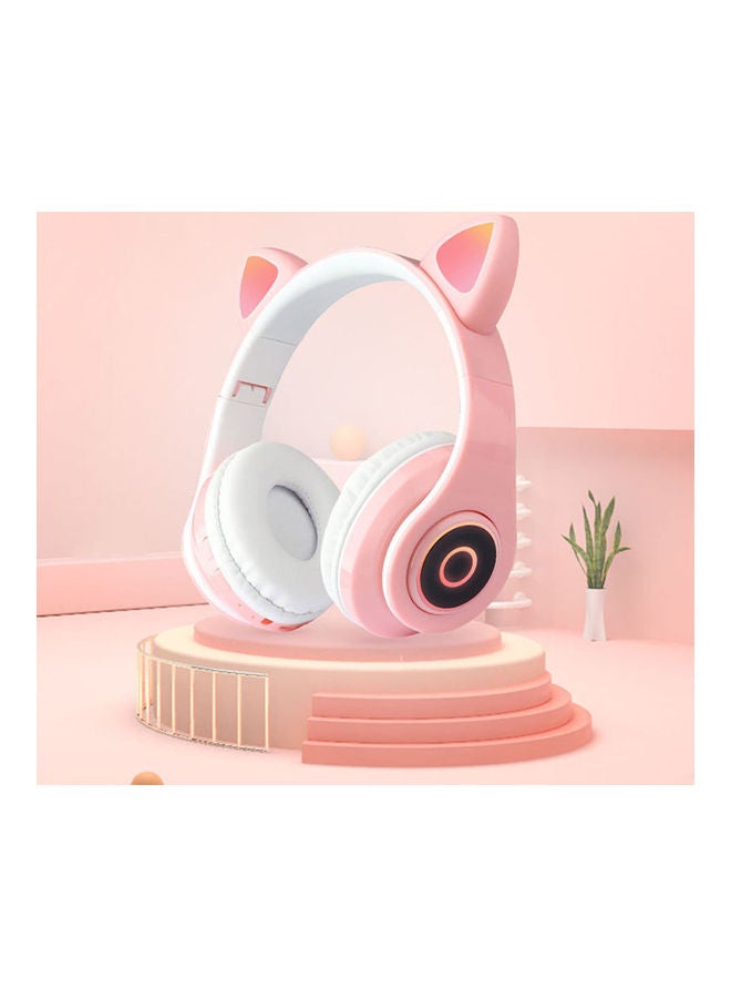 B39 Cat Ear Glowing Wireless BT5.0 Headphone Dark blue - Image 4
