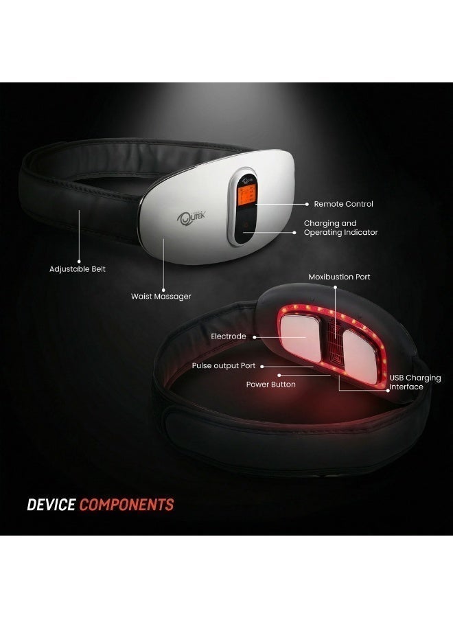Qutek Intelligent Waist & Back Massager – 6 Massage Modes, Portable Design, Electric Muscle Stimulation - Image 4