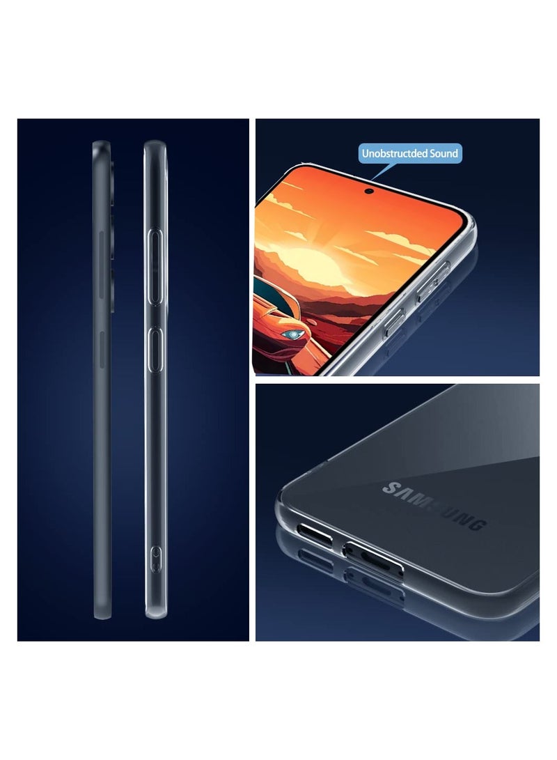 Wtech TPU Soft Corners With Hard PC Case Cover For Samsung Galaxy S24 5G 2024 Clear - Image 1