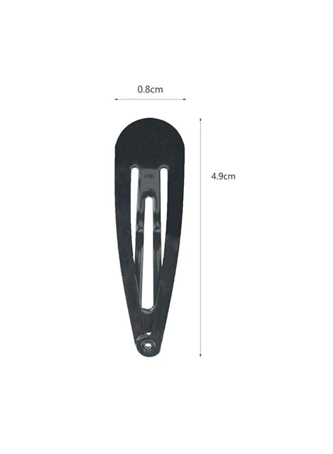 PIDOUDOU 40 Pack Black 2 Inch Barrettes Women Metal Snap Hair Clips Accessories - Image 3