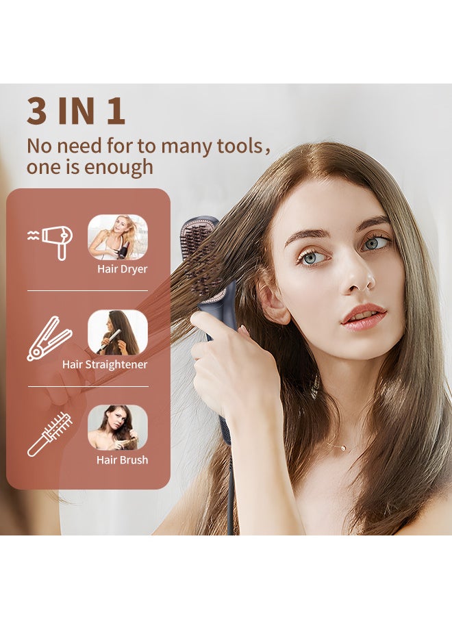 BESTIS - 1200W 3 In 1 Hair Dryer Brush Professional Ceramic 3 Heat/2 Speed Settings One Step Hair Dryer and Styler - Image 1