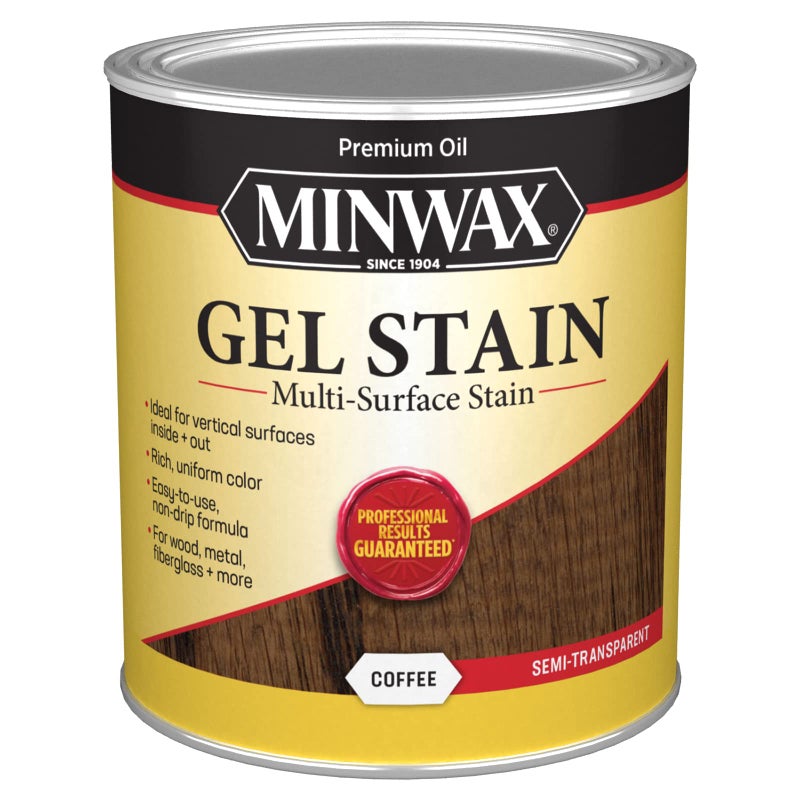 Minwax Gel Stain for Interior Wood Surfaces, Quart, Coffee - Image 1