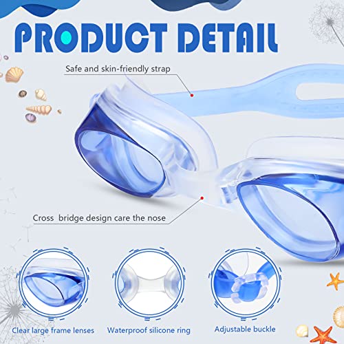 Kingdder 20 Pairs Unisex Kids Goggles Bulk for 4-14 Swimming Goggles for Children Anti Fog No Leaking Swim Goggles Pack(Classic Style) - Image 3
