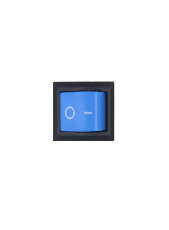 Electronicspices Electronic spices Small Mini Boat Snap-in 2-Pin Plastic On/Off Rocker Switch Button (100psc) (BLUE) - Image 4