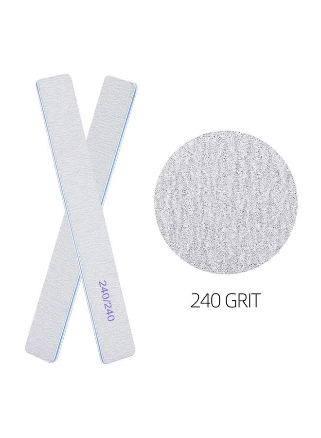 BTYMS 25 Count 240/240 Grit Nail Files for Natural Nails, Double Sided Emery Boards Fine Grit Nail File Manicure Tools - Image 3
