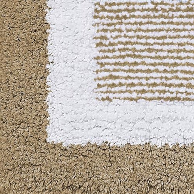 OLANLY Small Bathroom Rugs 24x16, Soft Absorbent Microfiber Bath Rugs, Grey | Non-Slip, Machine Washable, Quick Dry Shaggy Bath Carpet - Image 1
