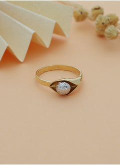 Gold Solitaire Ring 18KT - FKJRN18KU6137