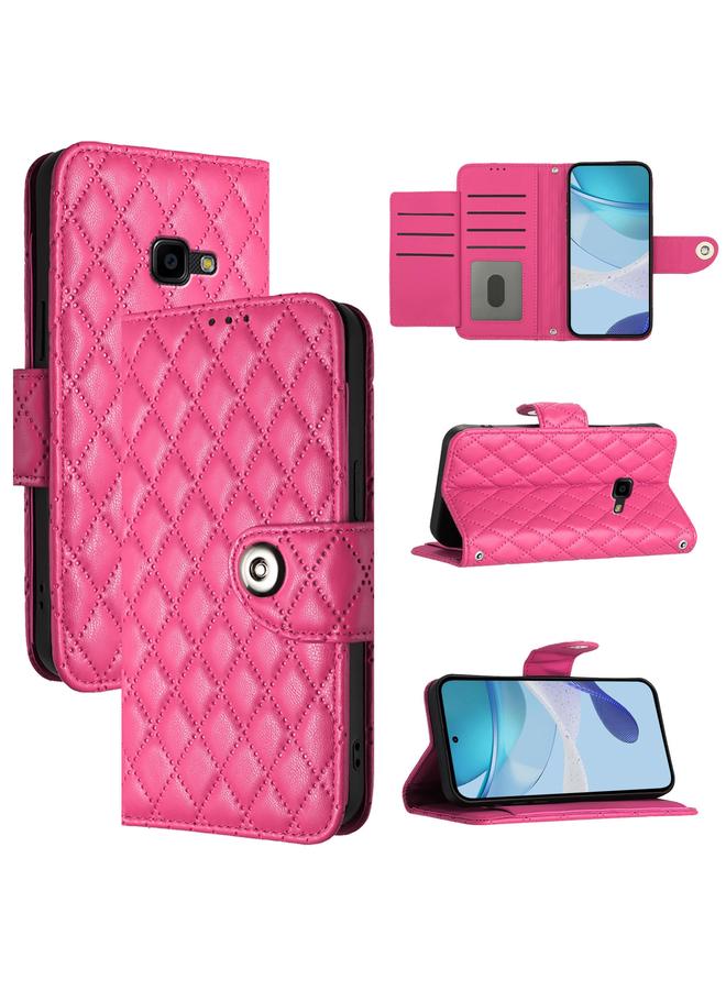 اس-توب جراب لهاتف Samsung Galaxy Xcover 4s / Xcover 4 جراب هاتف جلدي قلاب بملمس معيني مع حبل - Image 1