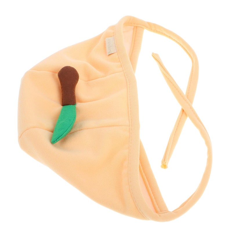 Leaf Pattern Cotton Bonnet For Newborns 38 45cm Ear Protection Cap Spring Autumn Yellow - Image 2