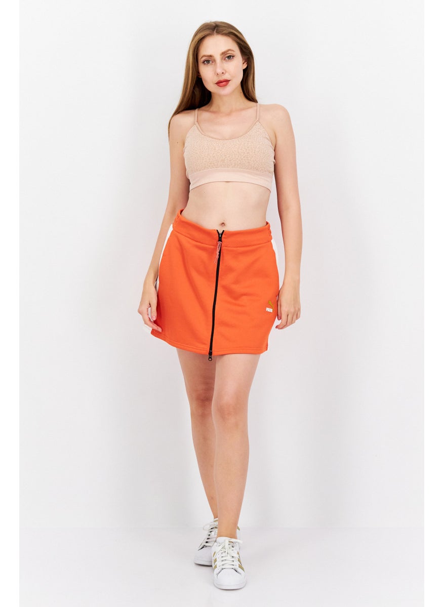 PUMA Women Sportswear Fit Training Skirt, Orange  - Image 3