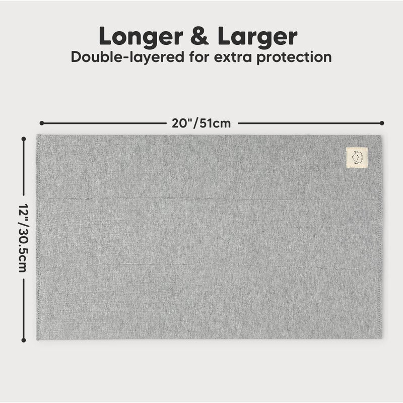 KeaBabies Organic Burp Cloths Baby Boy, Girl - 6-Pack Large Cotton Burping Cloths for Babies, Spit Up Rags, Super Absorbent, Ultra Soft Newborn Rag, Gender Neutral, Machine Washable, Durable (Neutrals) - Image 5