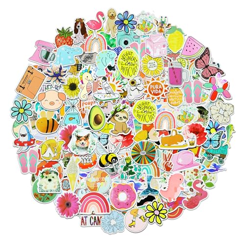 Eoaod 600Pcs Water Bottle Stickers for Kids Cute Stickers for Water Bottles Vinyl Waterproof Aesthetic Laptop Sticker Pack Classroom Prizes Skateboard for Kids Teens Girls Students - Image 1