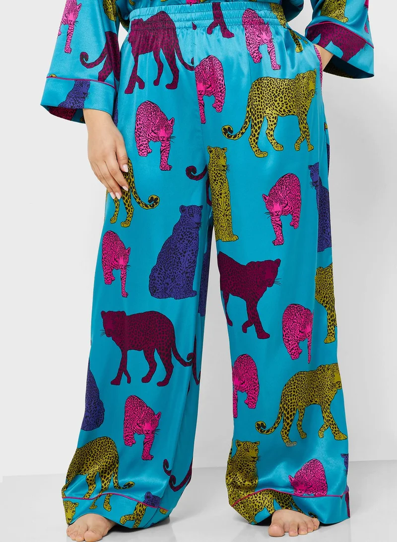 CHELSEA PEERS Printed Shirt & Pyjama Set