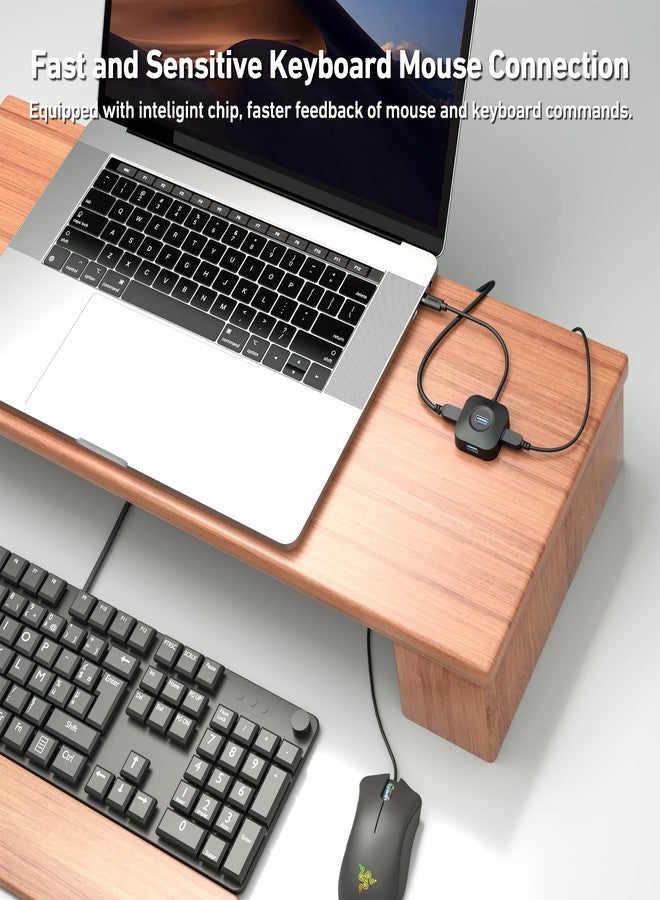 BENFEI USB C Hub, 4 Ports USB 3.0 Hub with 5Gbps Data Transfer, USB C Splitter for Type C MacBook, Mac Pro, iMac, Surface, XPS, Flash Drive, Mobile HDD - Image 5