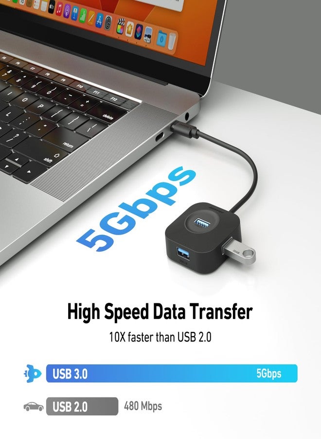 BENFEI USB C Hub, 4 Ports USB 3.0 Hub with 5Gbps Data Transfer, USB C Splitter for Type C MacBook, Mac Pro, iMac, Surface, XPS, Flash Drive, Mobile HDD - Image 4
