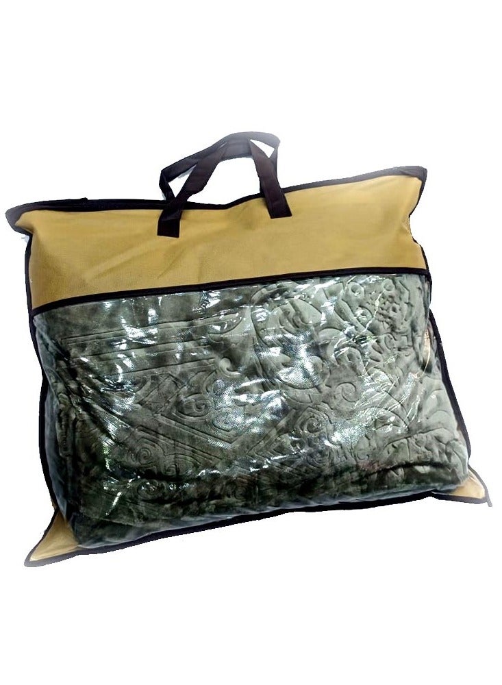 GB Embossed  Flannel Fleece Blanket Travel Blanket for Bed and Sofas Luxurious Warm and Comfortable Size 220*240 - Image 2