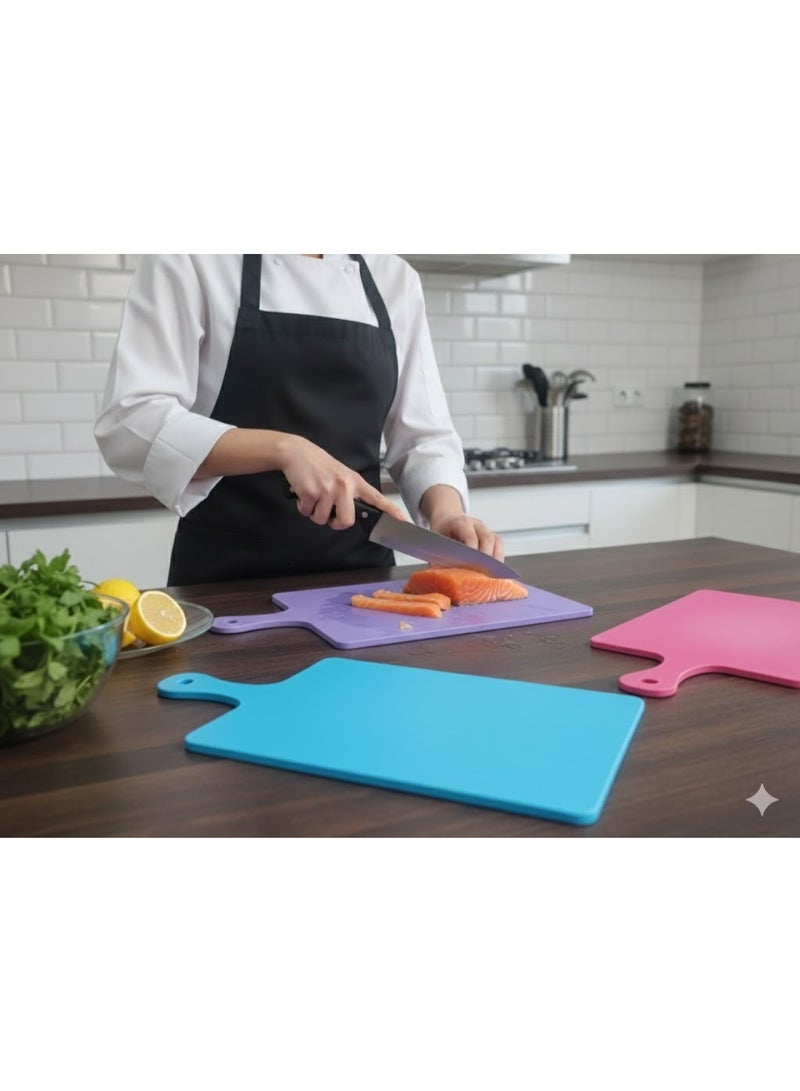 فافيلا بلانشة تقطيع بلاستيك متين   -كود 687 – سطح قوي غير قابل للانزلاق ومقبض مريح للاستخدام اليومي- متعدد الالوان - قطعة وحده - Image 5