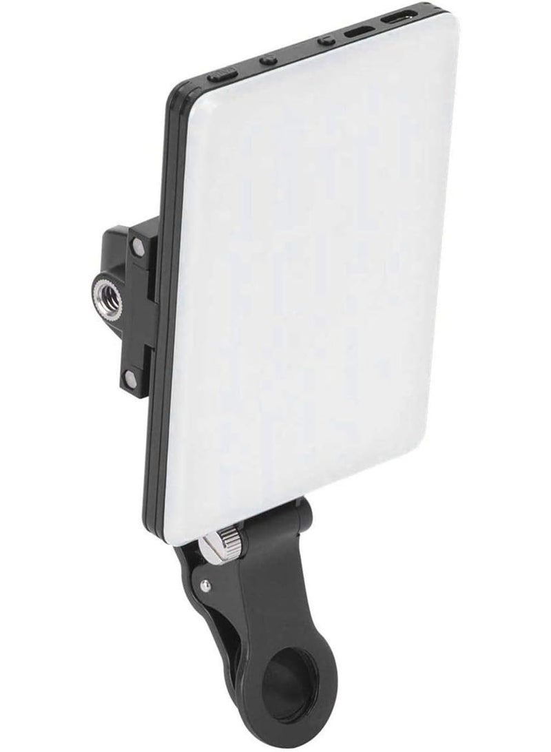 Rechargeable Clip-On LED Fill Light – 60 High Power LEDs, Dual Clips, 3 Light Modes – Portable Video & Selfie Light for Mobile - Image 1