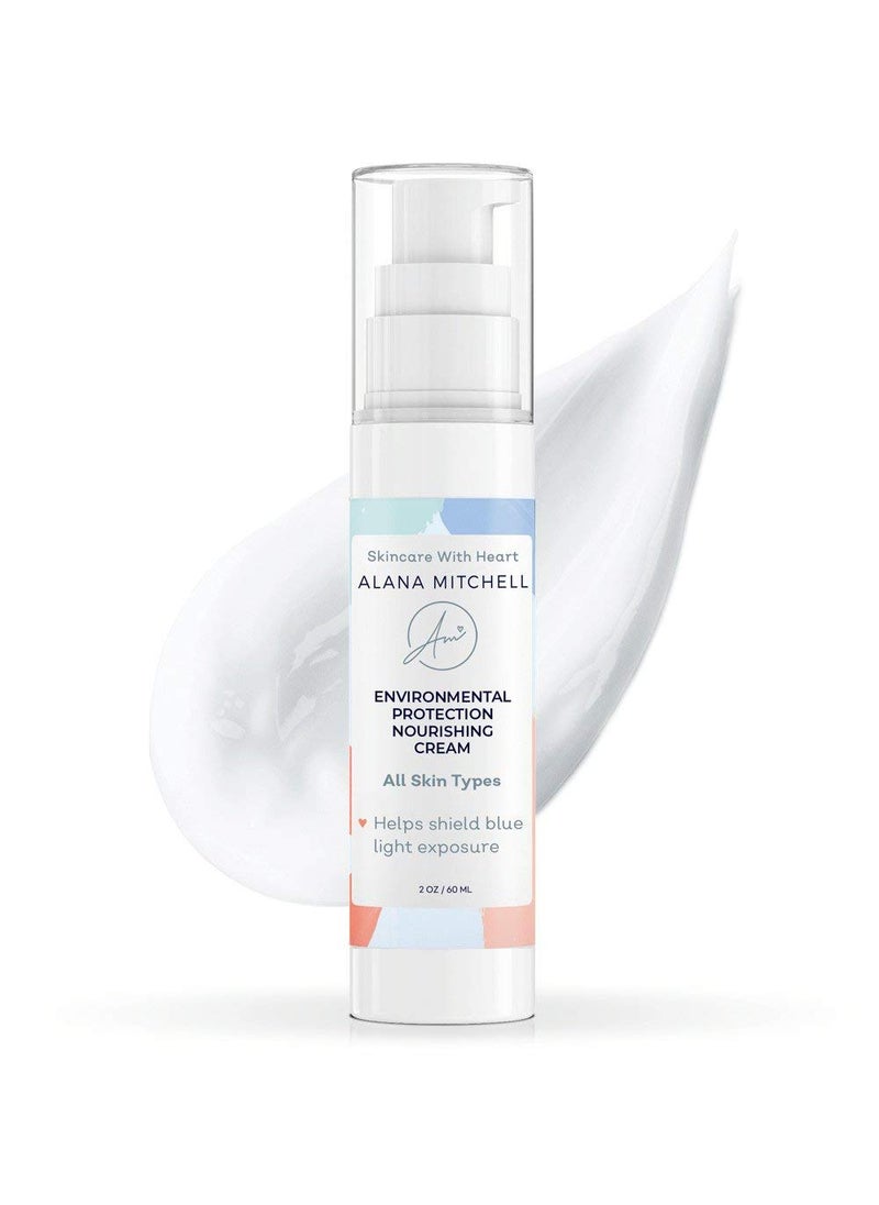 Alana Mitchell - Alana Mitchell Blue Light Protection Face Moisturizer  Face Cream to Shield from Harmful Blue Light Damage  Facial Moisturizer Cream wJojoba Oil  Aloe Vera  Facial Skin Care Products 2 oz - Image 1