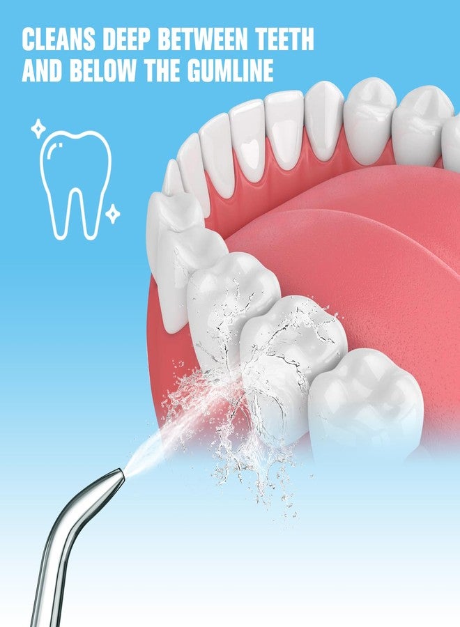 WEQNNM Replacement Tips for Waterpik Water Flosser,Replacement Classic Jet Tips Compatible with Waterpik Oral Irrigator,Replacement Brush Heads for Waterpik,8 Pcs Replacement Parts for Waterpik - Image 4